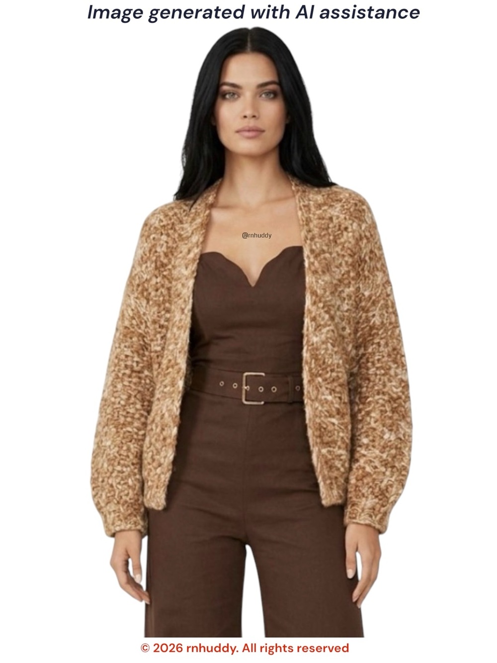 Blank NYC L Chunky Crochet Knit Open Cardigan